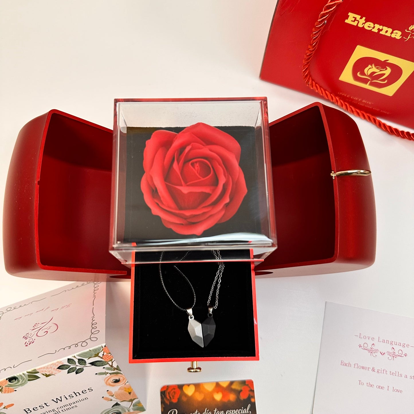 CORAZON+ROSAS ETERNAS+PULSERITA